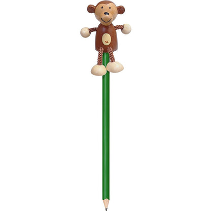 Creion cu figurina lemn Maimutica Fiesta Crafts FCP-5071
