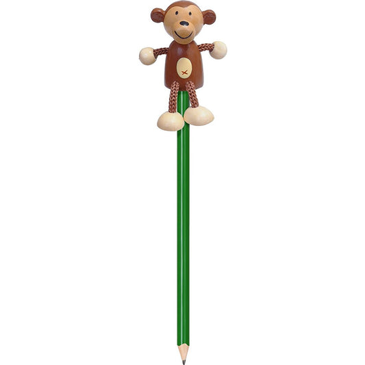 Creion cu figurina lemn Maimutica Fiesta Crafts FCP-5071