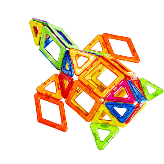 Joc de constructie magnetic - 62 piese