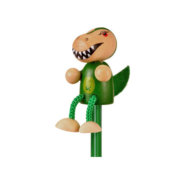 Creion cu figurina lemn T-Rex Fiesta Crafts FCP-5163