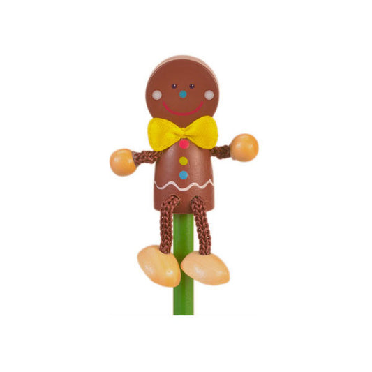 Creion cu figurina lemn Om Turta Dulce Fiesta Crafts FCP-5186