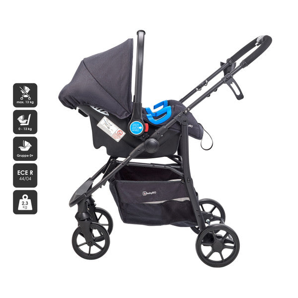 BabyGo - Carucior Style 3 in 1 Rosa