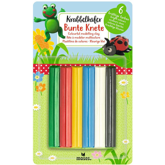 Set plastilina 6 culori Moses MS16138