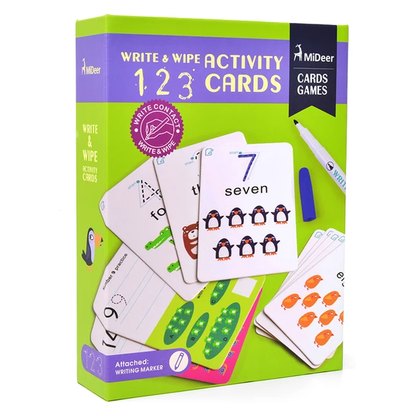 Cartonase Scrie si Sterge 123  Mideer MD1031