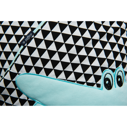 Paturica de infasat multifunctionala cu broderie Crocodil Womar Zaffiro AN-BWZF-05CR