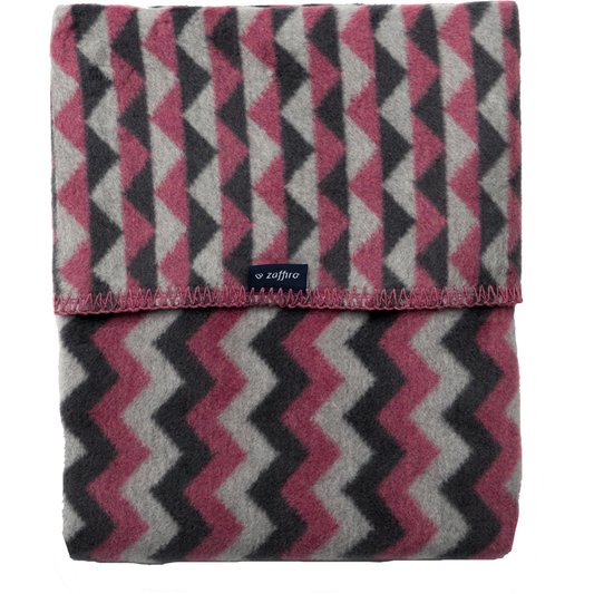 Paturica bebelusi Bumbac Zigzag 75x100 Womar Zaffiro AN-KBZ-01
