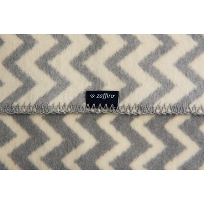 Paturica bebelusi Bumbac Zigzag 75x100 Womar Zaffiro AN-KBZ-01