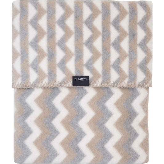 Paturica bebelusi Bumbac Zigzag 75x100 Womar Zaffiro AN-KBZ-01