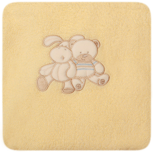 Paturica bebelusi cu Broderie Polar Fleece 90 x 80 cm Womar Zaffiro PT-PF-01