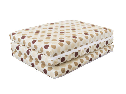 Saltea Pliabila Spuma Poliuretanica 120x60x5 cm - Maro