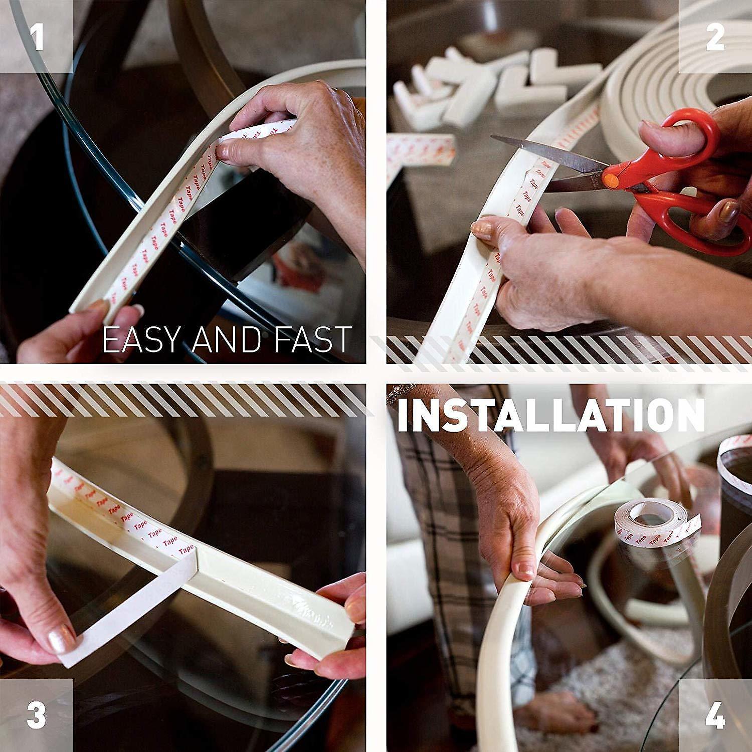 Set Rola protectie multifunctionala XXL de 6m si 8 aparatori moi pentru colturi Bambinice BN008