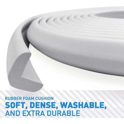 Set Rola protectie multifunctionala XXL de 6m si 8 aparatori moi pentru colturi Bambinice BN008