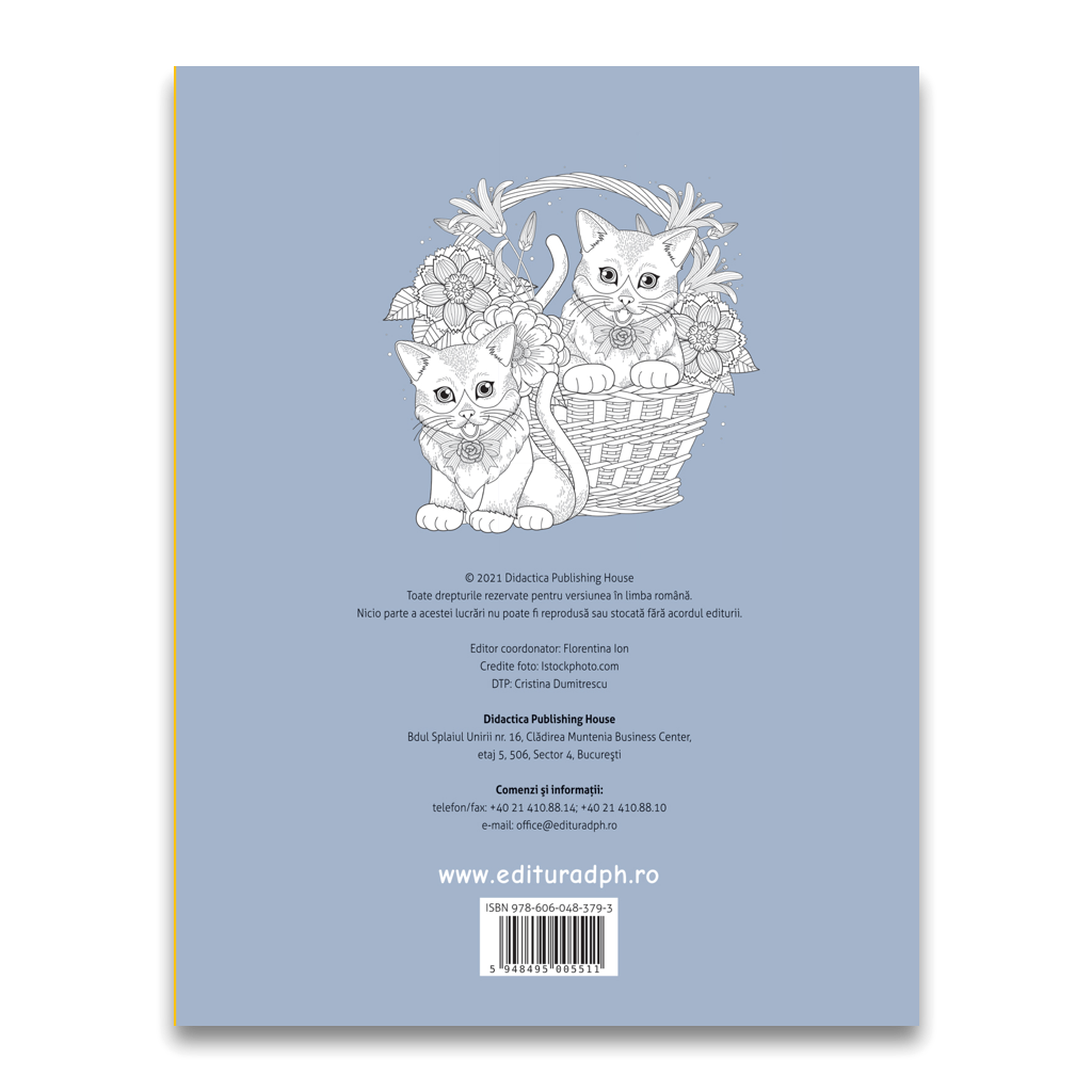 Colorez pisici - carte de colorat