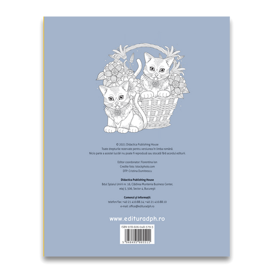 Colorez pisici - carte de colorat