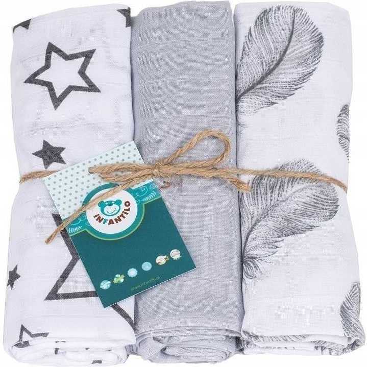 Set 3 scutece din muselina Infantilo IF19192