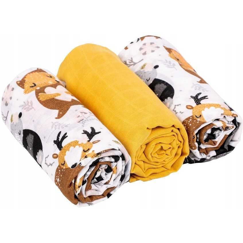 Set 3 scutece din muselina Infantilo IF19192