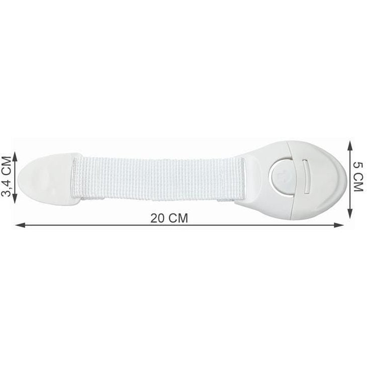 Set sisteme siguranta flexibile textile pentru usi si sertare 10 buc Iso Trade MY6650