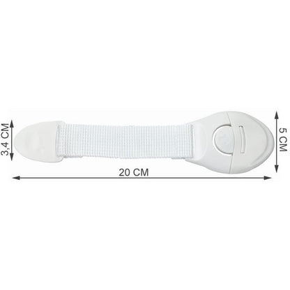 Set sisteme siguranta flexibile textile pentru usi si sertare 10 buc Iso Trade MY6650