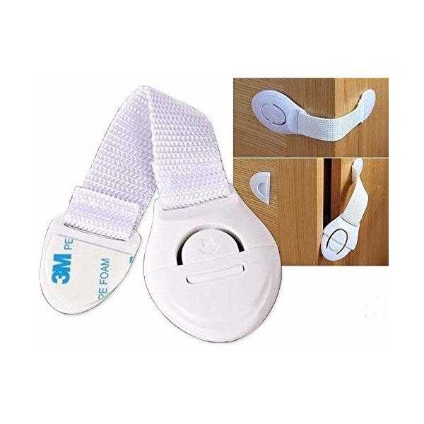 Set sisteme siguranta flexibile textile pentru usi si sertare 10 buc Iso Trade MY6650