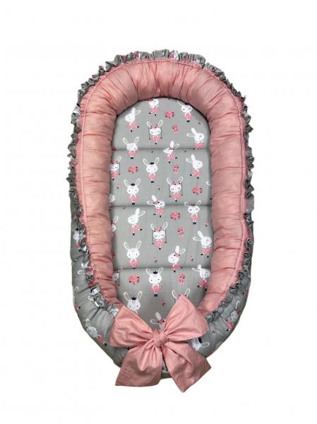 Cuib-Baby Nest My Kids Bunny Gray