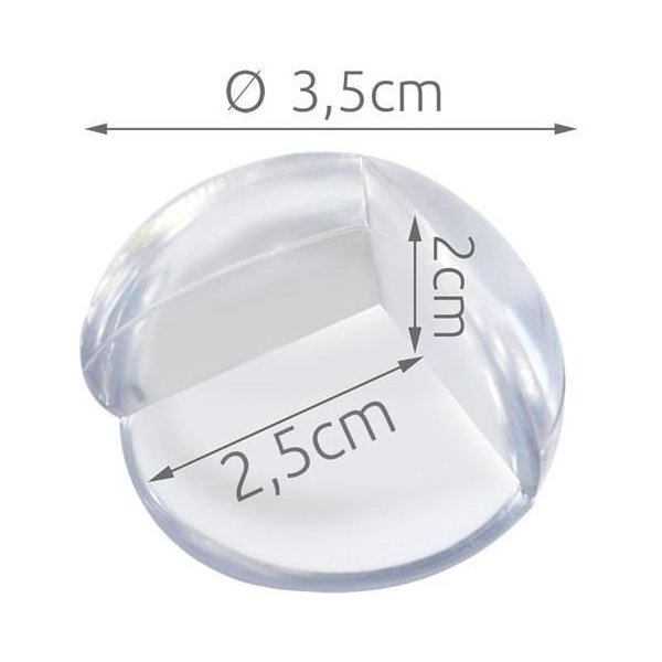 Set 4 aparatori din silicon pentru colturi Iso Trade MY6698