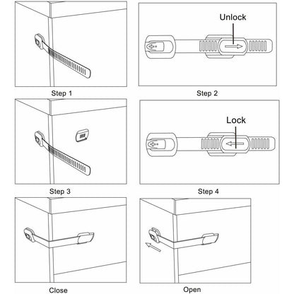 Sistem de siguranta multifunctional reglabil 19 cm, 1 buc Bambinice BN043
