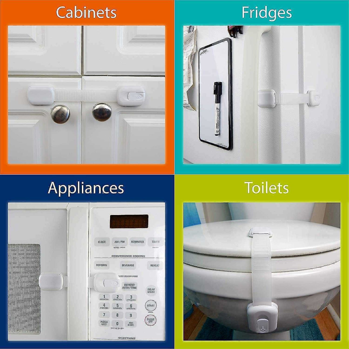 Set 6 Sisteme de siguranta multifunctionale reglabile 19 cm Bambinice BN044