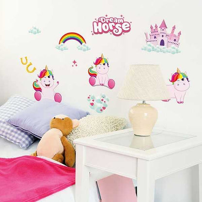 Set stickere perete 3D Unicorn Dream Horse Toi-Toys TT46144A