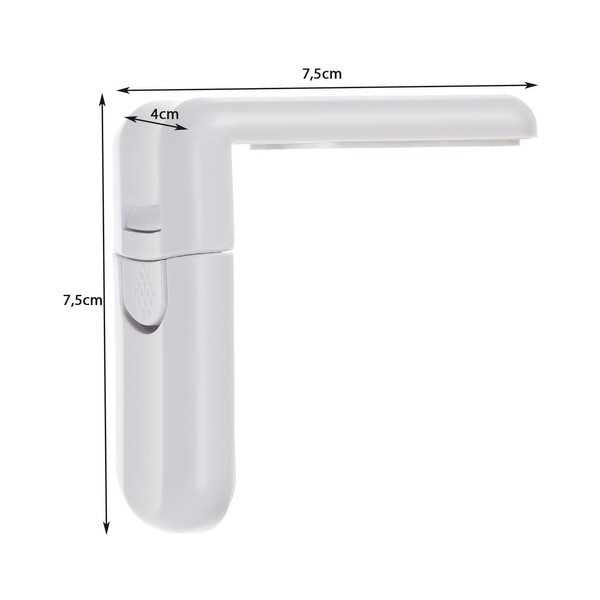 Set 4 sisteme de siguranta pentru sertare si dulapuri, 7.5x4 cm Malatec MY6832