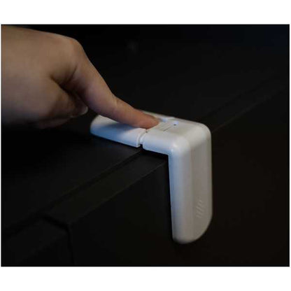 Set 4 sisteme de siguranta pentru sertare si dulapuri, 7.5x4 cm Malatec MY6832