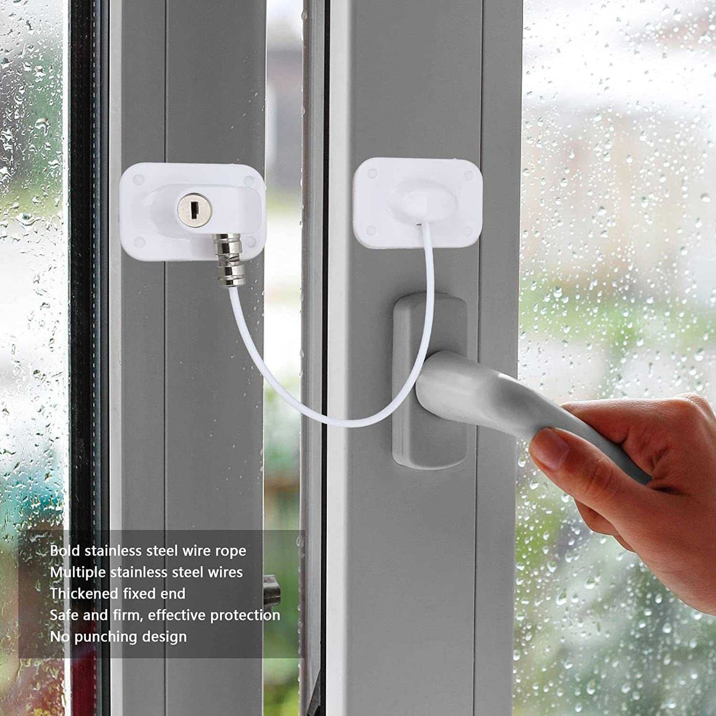 Sistem siguranta pentru geam cu cheie 20 cm Bambinice BN056