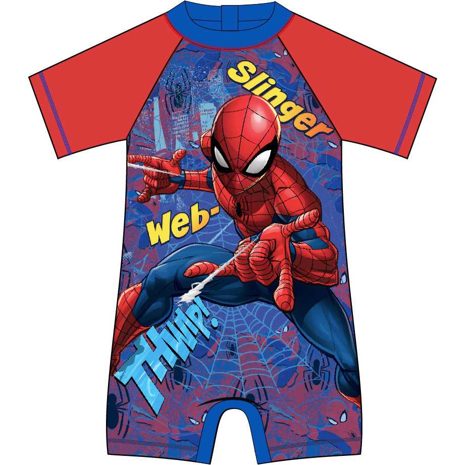 Costum de baie UV cu maneci scurte si fermoar Spiderman EPLUSM EPMSPS52441437
