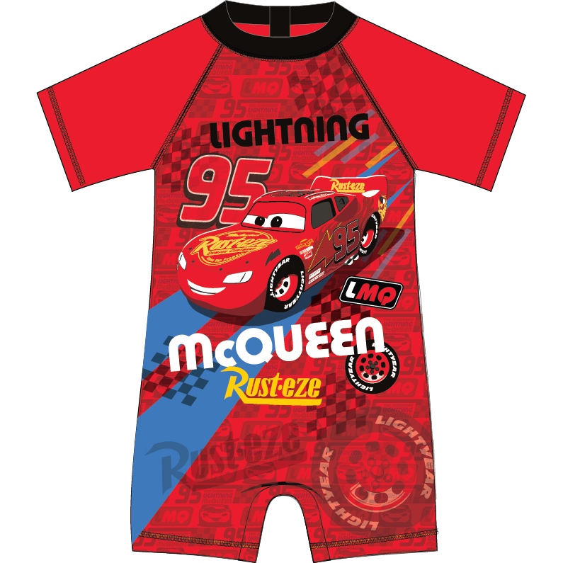 Costum de baie UV cu maneci scurte si fermoar Cars EPLUSM EPMDISC5244A532