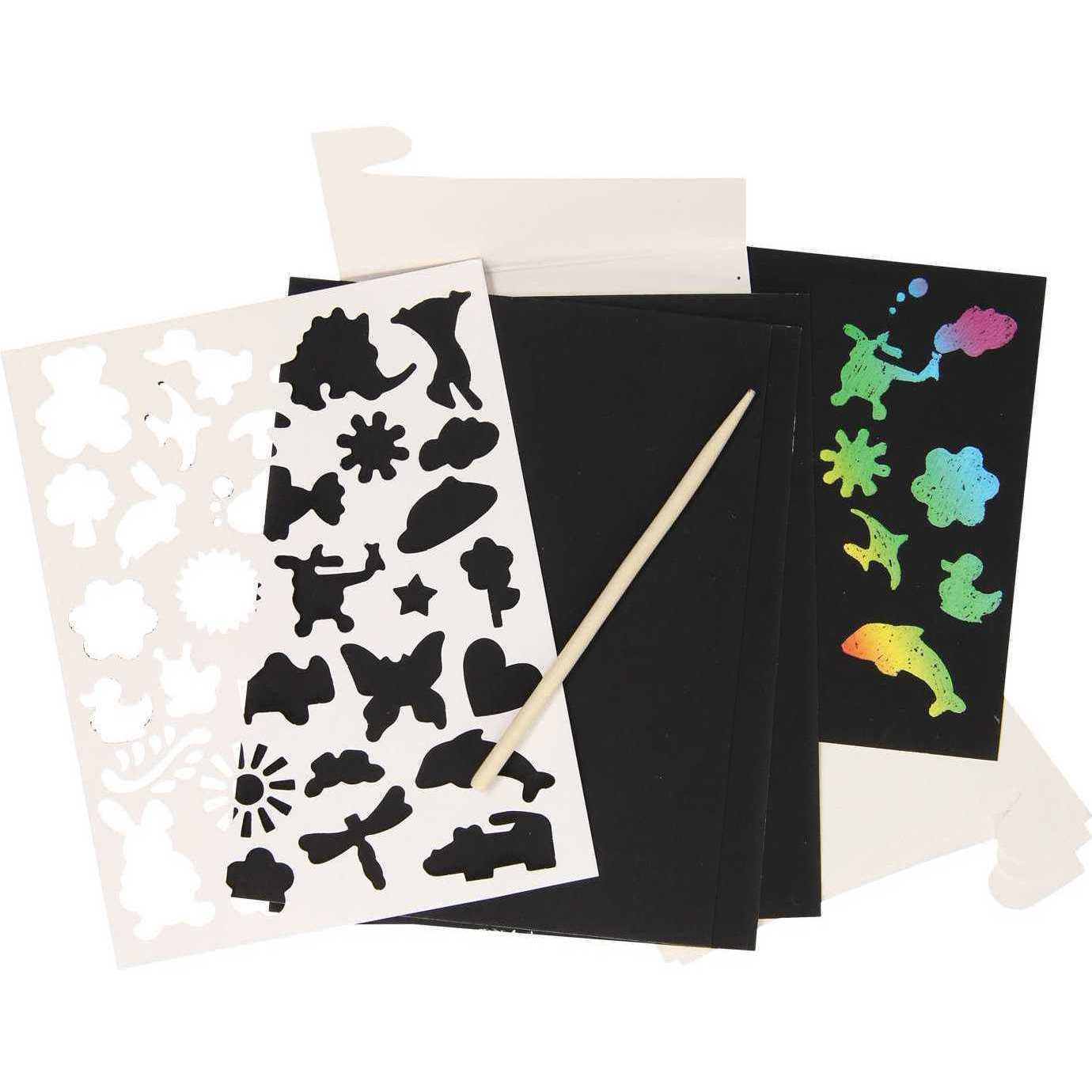 Set fise razuibile Holographic Scratch Art Grafix GR220002