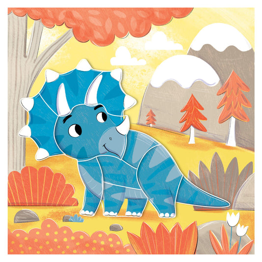 Cartea mea cu stickere -  Dinozauri prietenosi