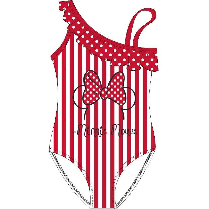 Costum baie intreg Minnie cu volane pe un umar EPLUSM EPMDISMF52449400