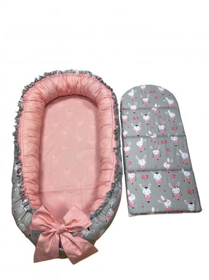 Cuib-Baby Nest My Kids Bunny Gray