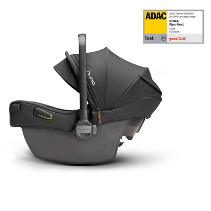 Nuna - Scoica auto i-Size Pipa Next Caviar, nastere - 83 cm, testata ADAC