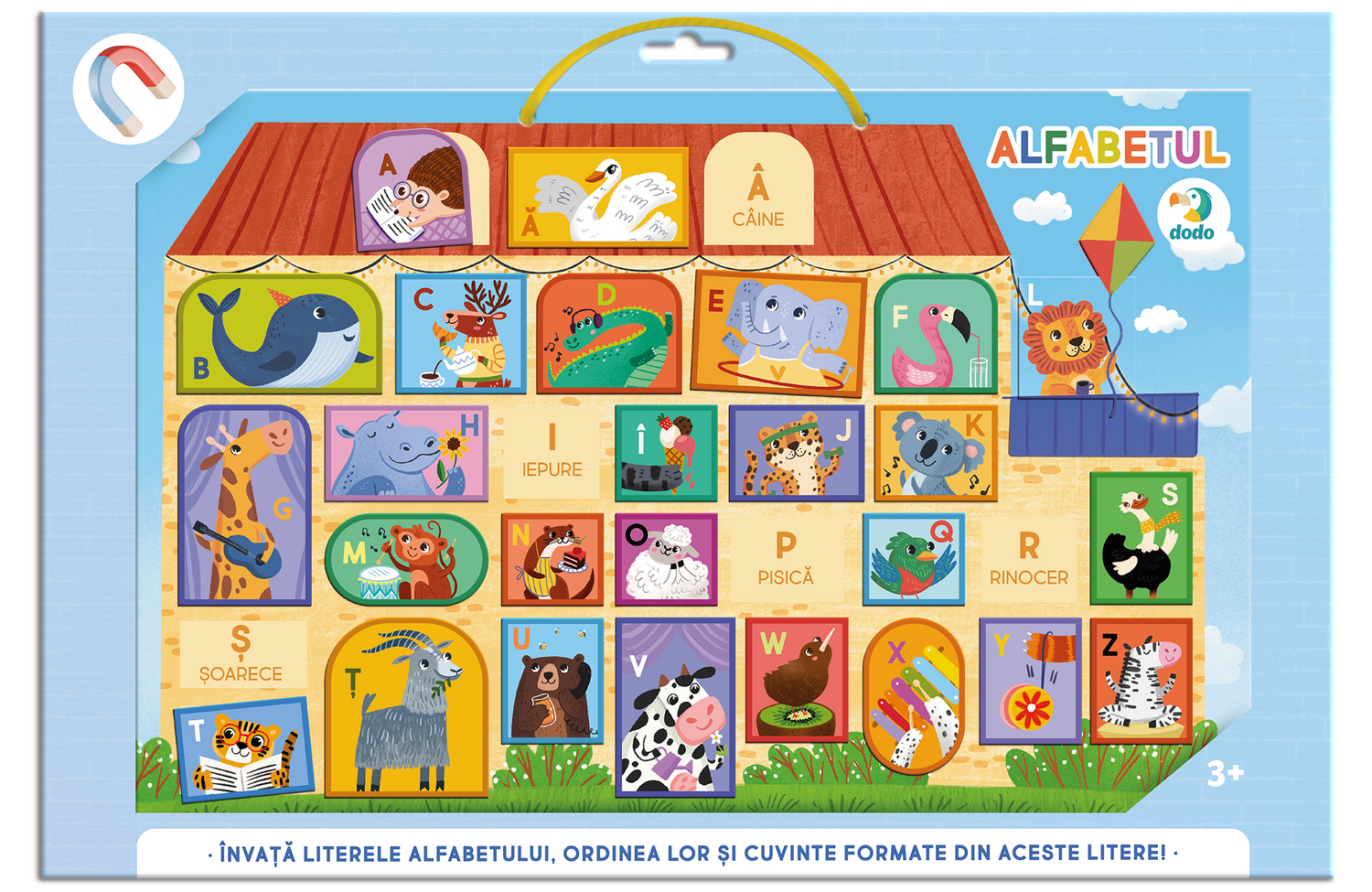 Tablita magnetica cu alfabetul ( limba romana)