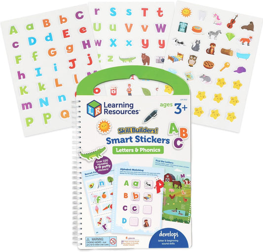 Set activitati educative cu abtibilduri  - Litere si sunete (lb.engleza)