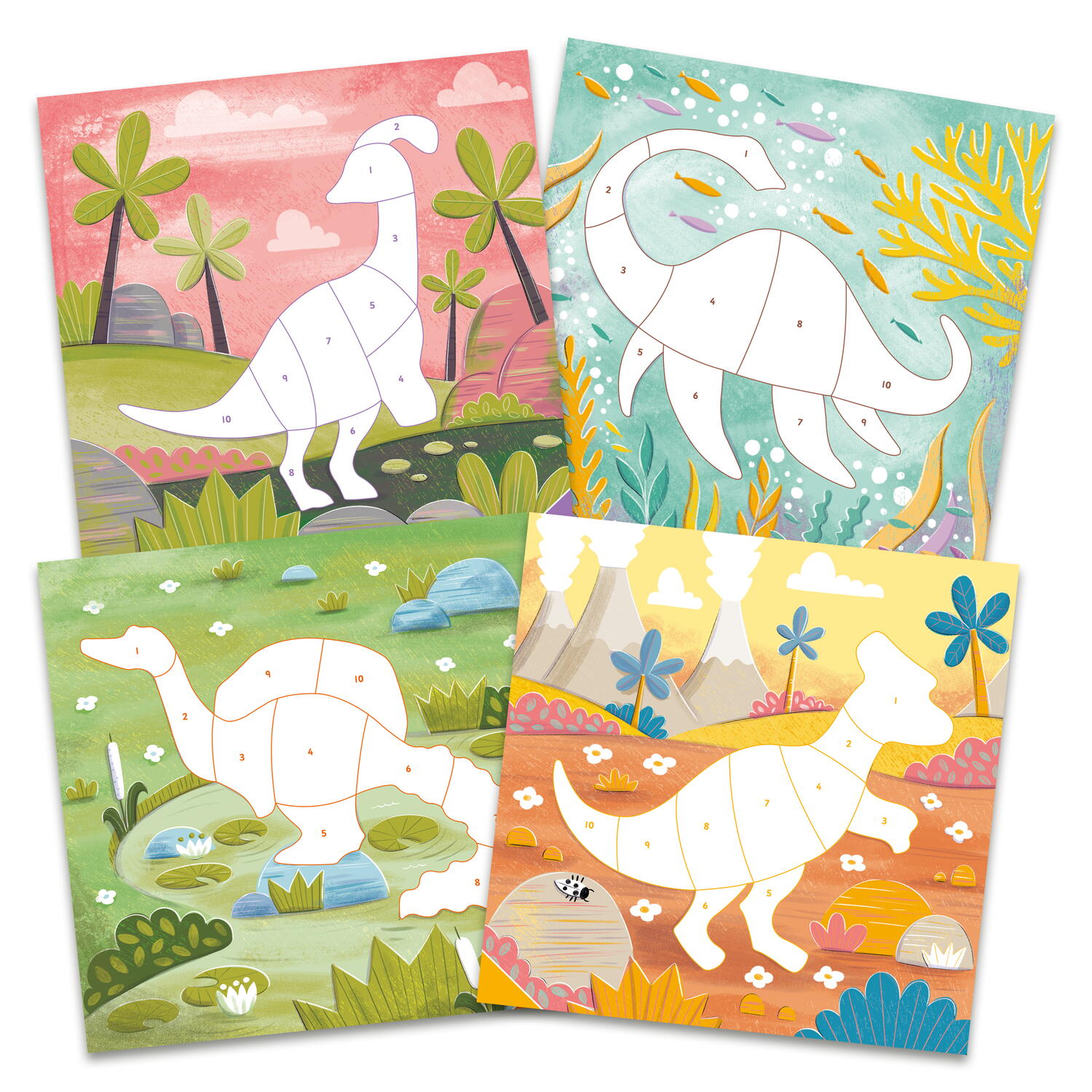 Cartea mea cu stickere -  Dinozauri prietenosi