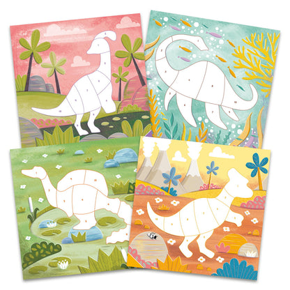 Cartea mea cu stickere -  Dinozauri prietenosi