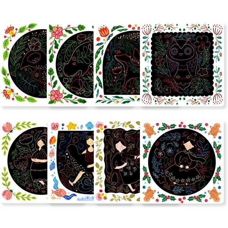 Set Scratch art Happy Time Mideer MD4051