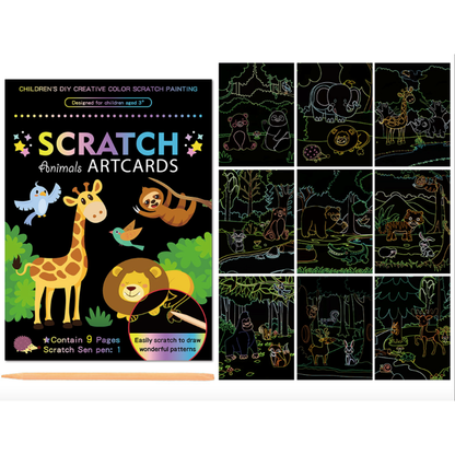 Set 9 planse razuibile Scratch ArtCards Bambinice BN047