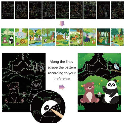 Set 9 planse razuibile Scratch ArtCards Bambinice BN047