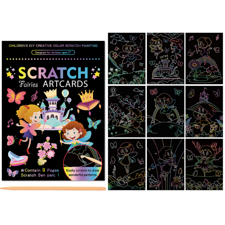 Set 9 planse razuibile Scratch ArtCards Bambinice BN047