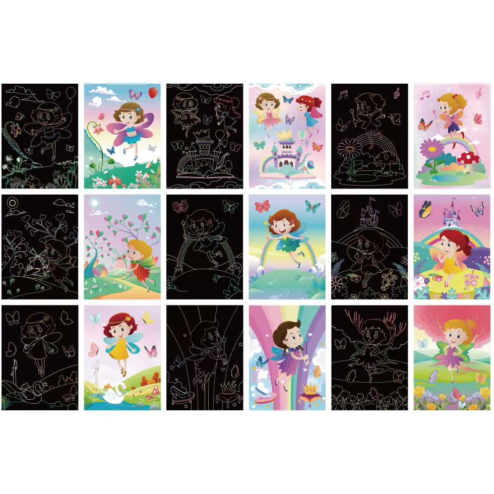 Set 9 planse razuibile Scratch ArtCards Bambinice BN047