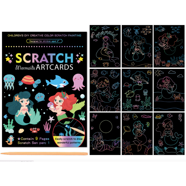 Set 9 planse razuibile Scratch ArtCards Bambinice BN047