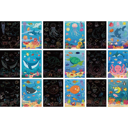 Set 9 planse razuibile Scratch ArtCards Bambinice BN047