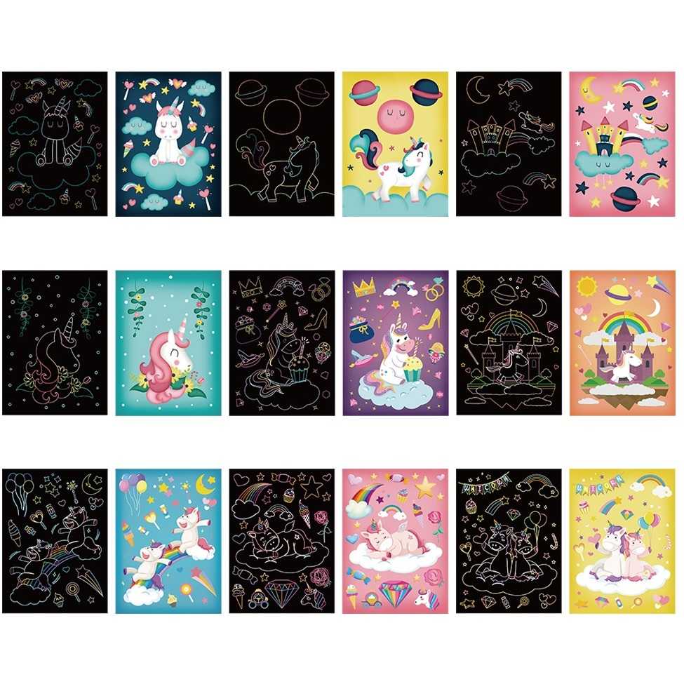 Set 9 planse razuibile Scratch ArtCards Bambinice BN047